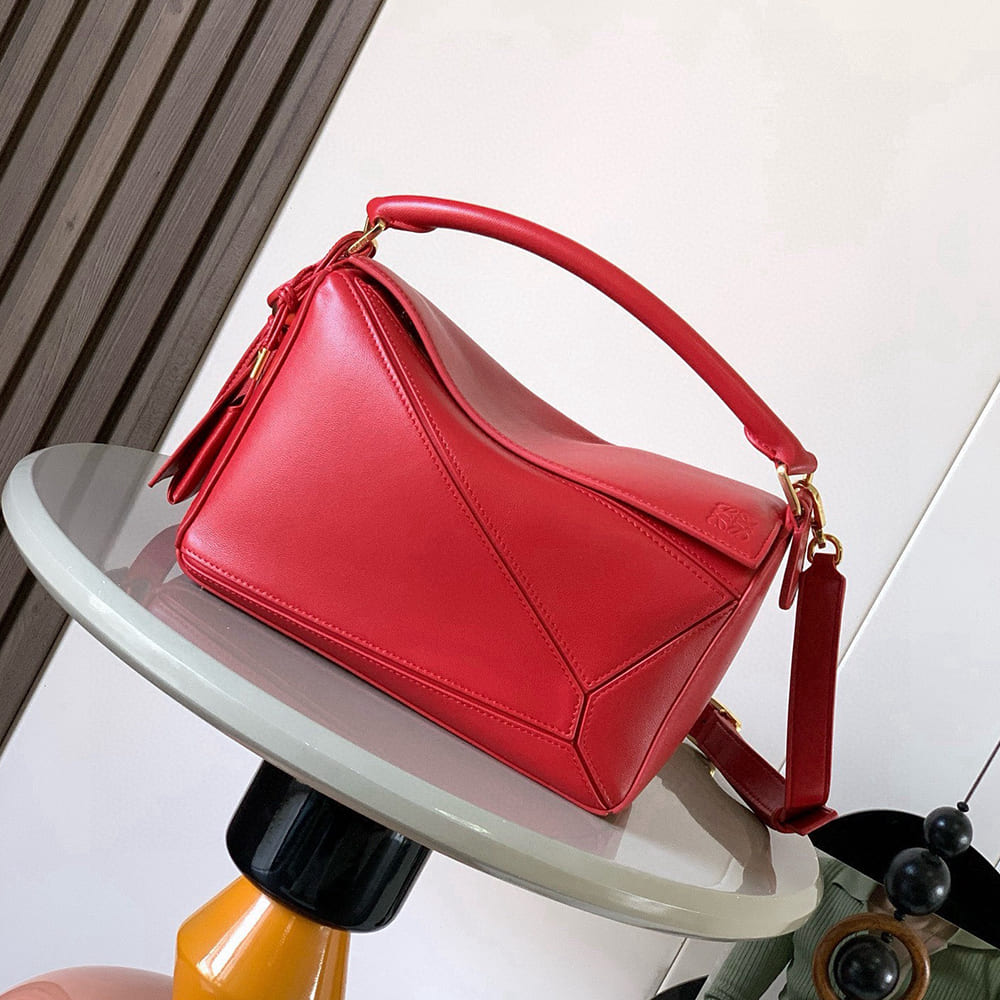 Loewe Small Featherlight Puzzle bag in nappa lambskin(HIGH-END GRADE)